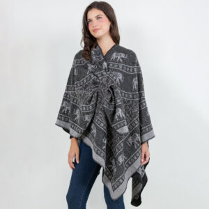 Elephant Print Kimono Wrap