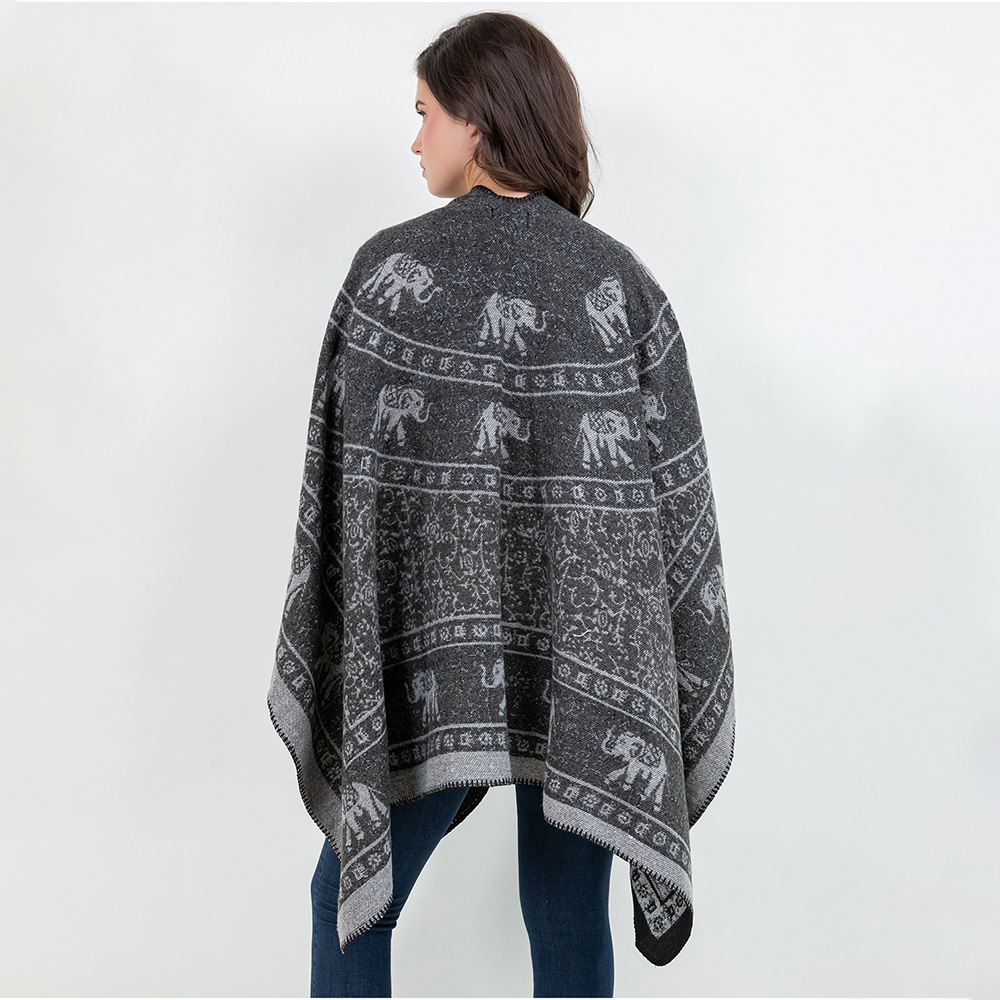 Elephant Print Kimono Wrap - Image 4