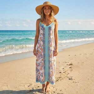 Boho Paisley Print Sleeveless Beach Maxi Dress - Boho dresses from Modern Day Hippy