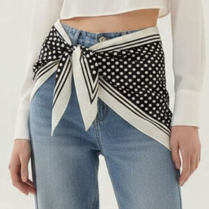 Polka Dot Silk Scarf